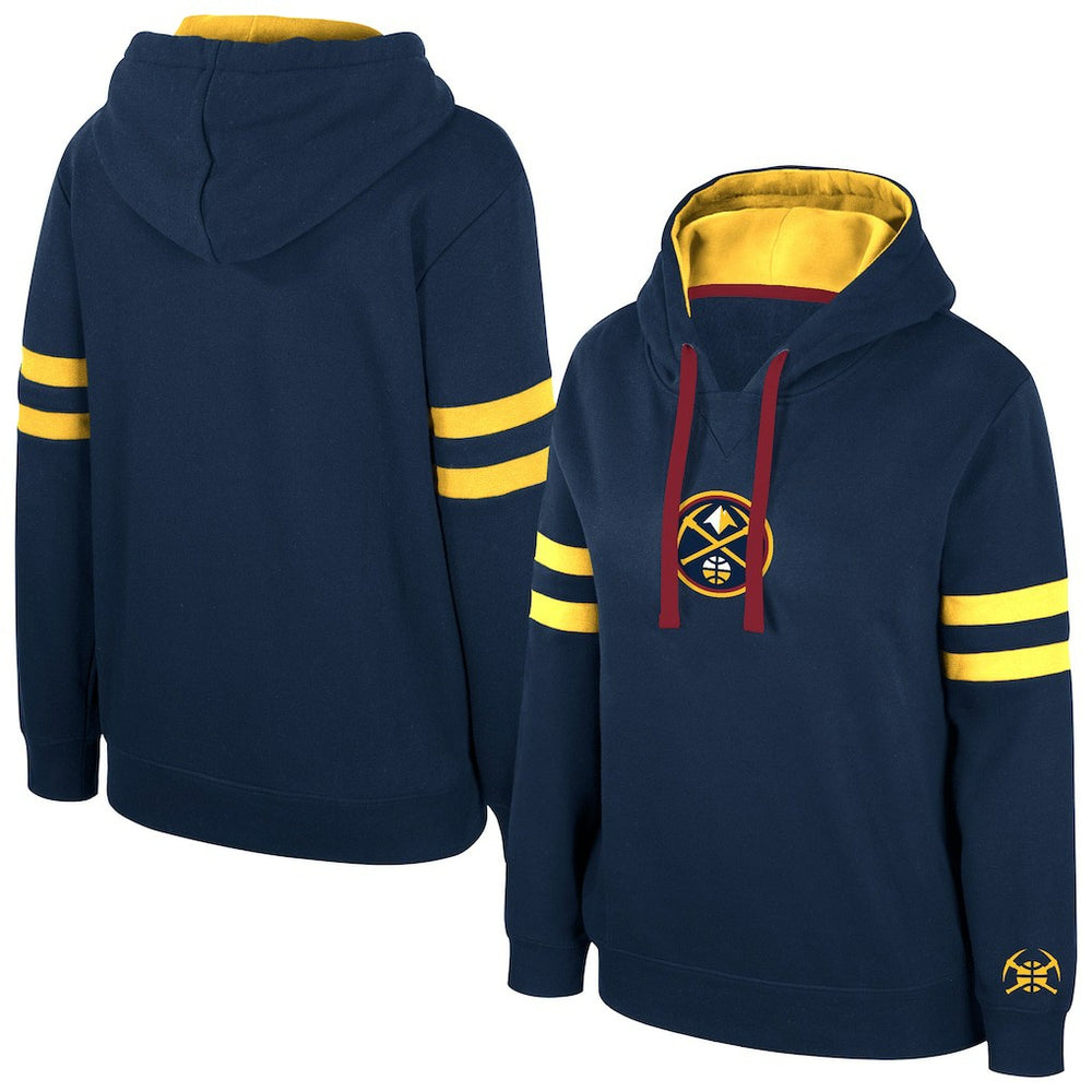 Denver Nuggets Stadium Essentials Women's Road Game Pullover Hoodie sale Discount