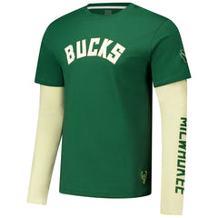 Milwaukee Bucks Stadium Essentials Unisex Spectator Twofer Long Sleeve T-Shirt Outlet