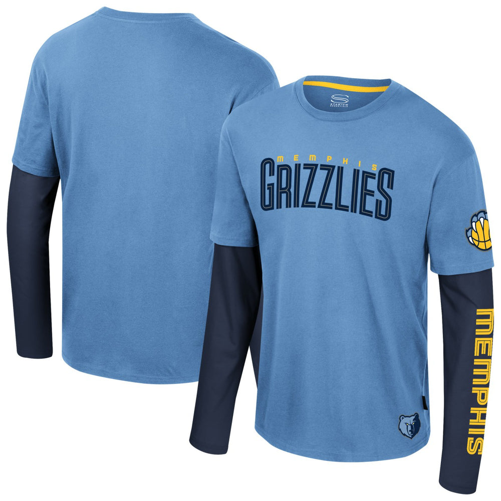 Memphis Grizzlies Stadium Essentials Unisex Spectator 2fer Long Sleeve T-Shirt Discount