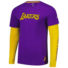 Los Angeles Lakers Stadium Essentials Unisex Spectator 2fer Long Sleeve T-Shirt Online