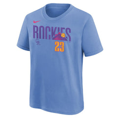 Kris Bryant Colorado Rockies Nike Youth Fuse City Connect Name & Number T-Shirt | MLB For sale