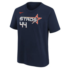Yordan Alvarez Houston Astros Nike Youth Fuse City Connect Name & Number T-Shirt | MLB US