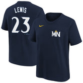 Royce Lewis Minnesota Twins Nike Youth Fuse City Connect Name & Number T-Shirt | MLB Shop