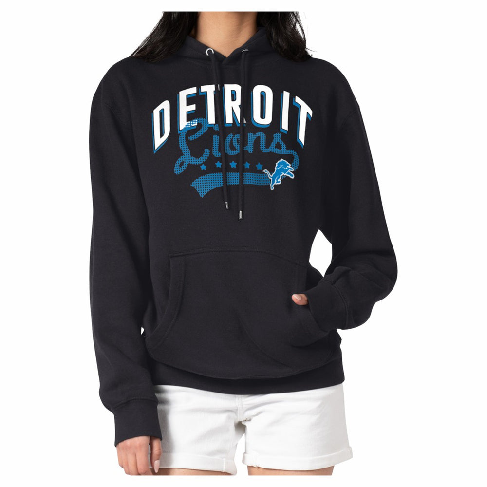 Detroit Lions G-III 4Her by Carl Banks Women's Filigree Fleece Tri-Blend Pullover Hoodie