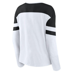 Utah Mammoth Fanatics Women's Frozen Notch Neck Bi-Blend Long Sleeve T-Shirt Discount