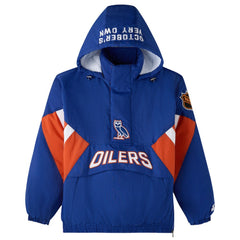 Edmonton Oilers OVO x Starter Half-Zip Hooded Jacket Online