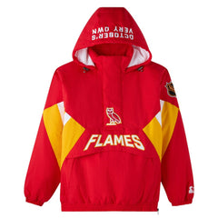 Calgary Flames OVO x Starter Half-Zip Hooded Jacket Online
