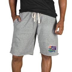New York Giants Concepts Sport Mainstream Tri-Blend Shorts