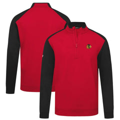 Chicago Blackhawks Levelwear Bayou Insignia Core Quarter-Zip Pullover Top Sale