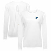 St. Louis Blues Levelwear Women's Sequoia Primary Logo Long Sleeve T-Shirt On Sale