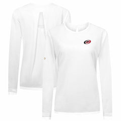 Carolina Hurricanes Levelwear Women's Sequoia Primary Logo Long Sleeve T-Shirt For Sale