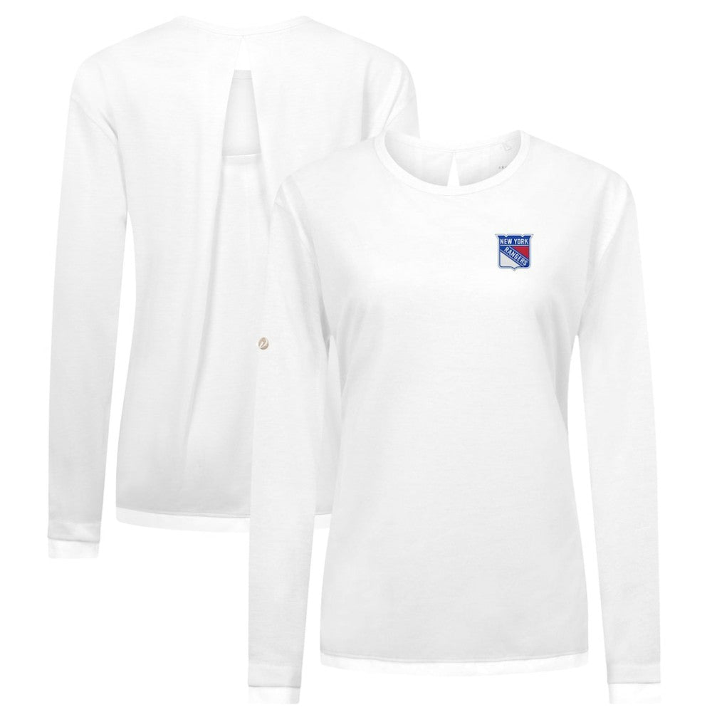New York Rangers Levelwear Women's Sequoia Primary Logo Long Sleeve T-Shirt Online