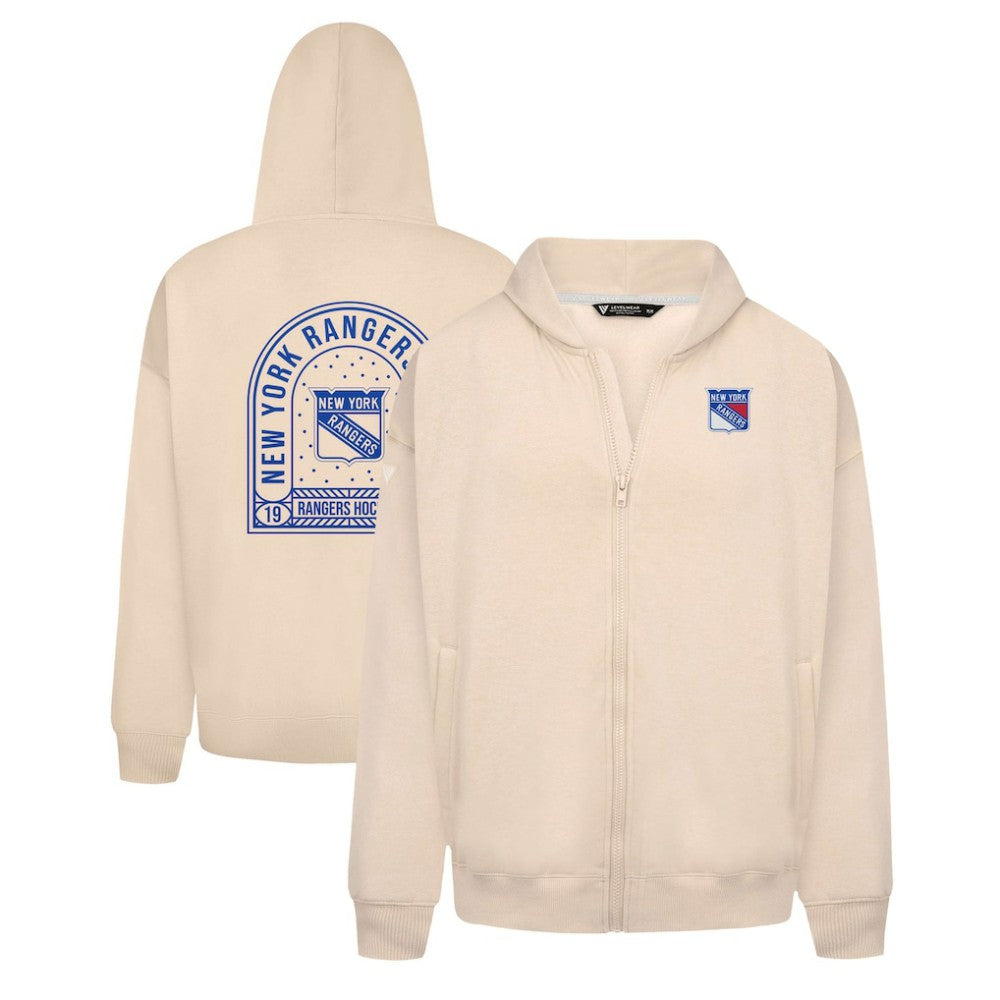 New York Rangers Levelwear Uphill Stained Glass Full-Zip Hoodie Jacket On Sale