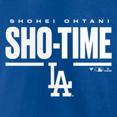 Shohei Ohtani Los Angeles Dodgers Sho-Time Horizontal T-Shirt | MLB On Sale