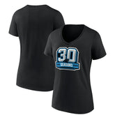 Carolina Panthers Women's 30th Anniversary V-Neck T-Shirt