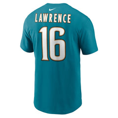 Jacksonville Jaguars Nike Trevor Lawrence Throwback Name & Number T-Shirt
