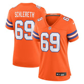 Denver Broncos Nike Mark Schlereth Women's Mile High Collection 1977 Throwback Retired Player Game Jersey