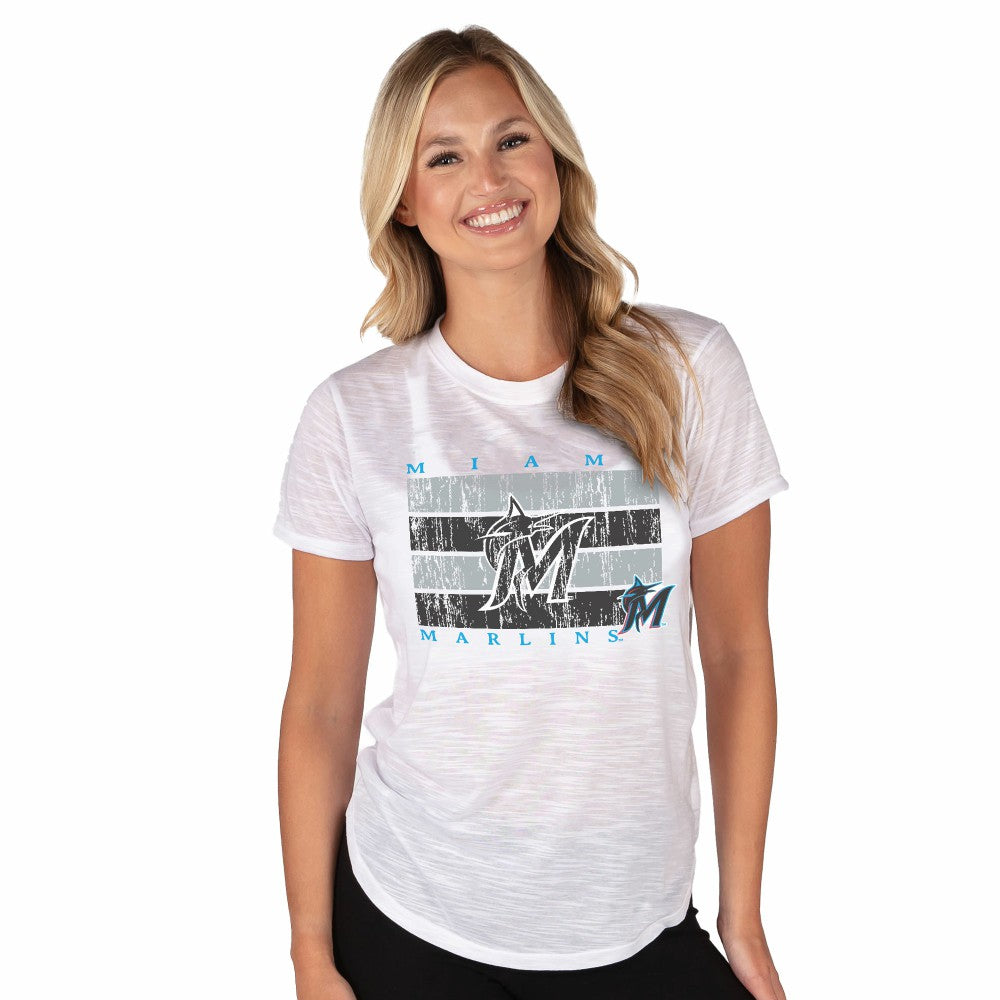 Miami Marlins Concepts Sport Women's Infuse Knit Top | MLB Sale