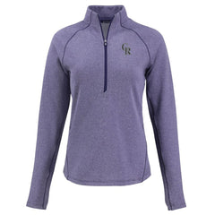 Colorado Rockies Cutter & Buck Women's Peshastin Eco Fleece Recycled Raglan Half-Zip Top | MLB Shop