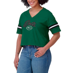 New York Jets WEAR by Erin Andrews Women's Plus Size Color Block Boxy T-Shirt