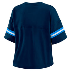 Tennessee Titans WEAR by Erin Andrews Women's Plus Size Color Block Boxy T-Shirt