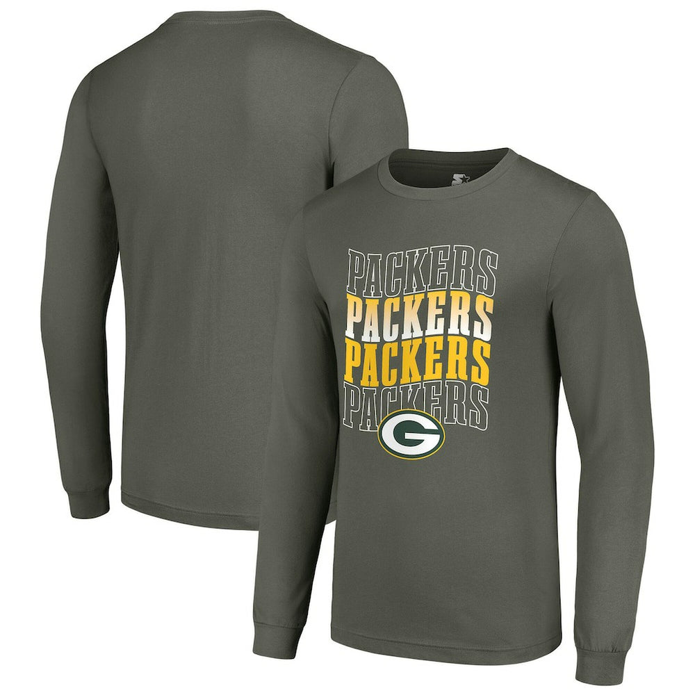 Green Bay Packers Starter Team Name Graphic Long Sleeve T-Shirt