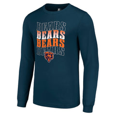 Chicago Bears Starter Team Name Graphic Long Sleeve T-Shirt