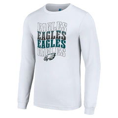 Philadelphia Eagles Starter Team Name Graphic Long Sleeve T-Shirt