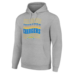 Los Angeles Chargers Starter Four Team Name Logo Fleece Pullover Hoodie