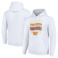 Washington Commanders Starter Four Team Name Logo Fleece Pullover Hoodie