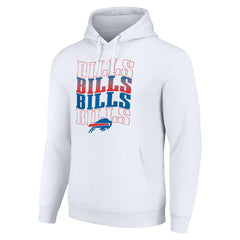 Buffalo Bills Starter Four Team Name Logo Fleece Pullover Hoodie