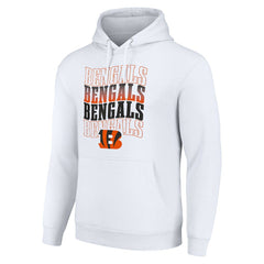 Cincinnati Bengals Starter Four Team Name Logo Fleece Pullover Hoodie