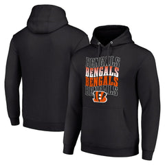 Cincinnati Bengals Starter Four Team Name Logo Fleece Pullover Hoodie