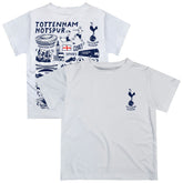 Tottenham Hotspur Vive La Fete Youth Impressions Artwork T-Shirt White