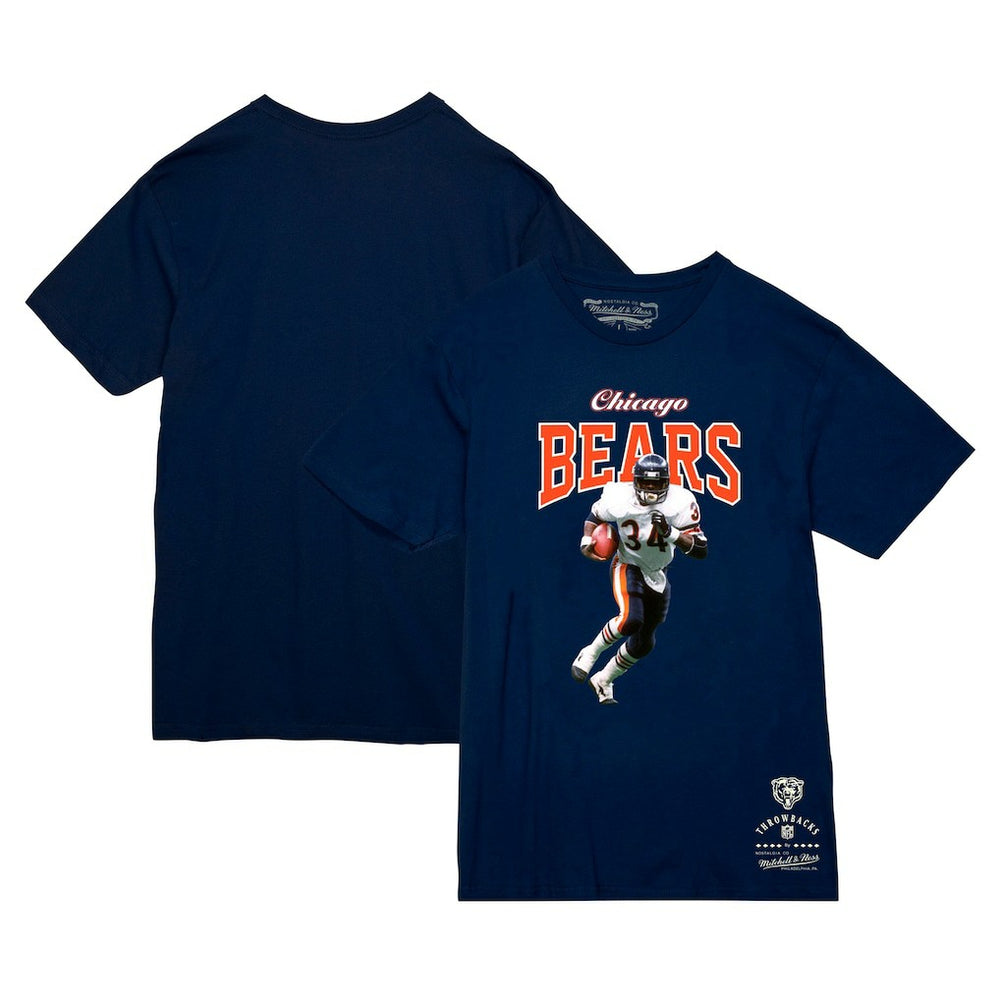Chicago Bears Mitchell & Ness Walter Payton Sideline Retired Player T-Shirt