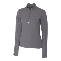 Buffalo Bills Cutter & Buck Women's Traverse Stretch Quarter-Zip Pullover Top