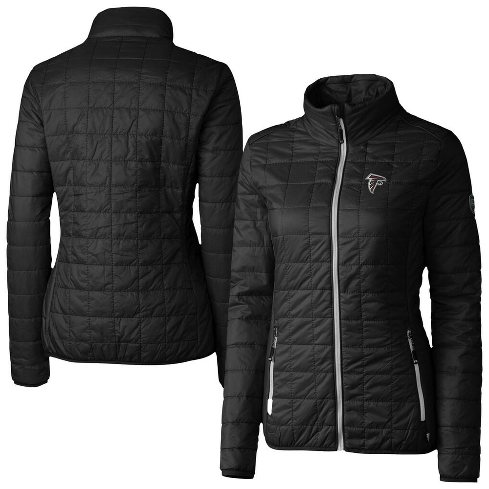 Atlanta Falcons Cutter & Buck Women's Rainier PrimaLoft Eco Insulated Full-Zip Puffer Jacket