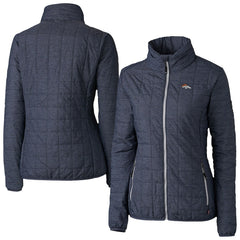 Denver Broncos Cutter & Buck Women's Rainier PrimaLoft Eco Insulated Full-Zip Puffer Jacket