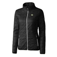 Green Bay Packers Cutter & Buck Women's Rainier PrimaLoft Eco Insulated Full-Zip Puffer Jacket