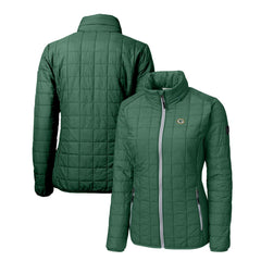 Green Bay Packers Cutter & Buck Women's Rainier PrimaLoft Eco Insulated Full-Zip Puffer Jacket