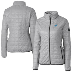 Detroit Lions Cutter & Buck Women's Rainier PrimaLoft Eco Insulated Full-Zip Puffer Jacket
