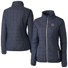 Chicago Bears Cutter & Buck Women's Rainier PrimaLoft Eco Insulated Full-Zip Puffer Jacket