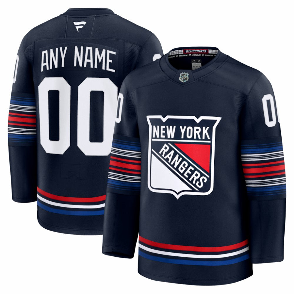 New York Rangers Fanatics Alternate Premium Custom Jersey On Sale