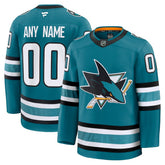 San Jose Sharks Fanatics Home Premium Custom Jersey For Sale