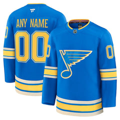 St. Louis Blues Fanatics Alternate Premium Custom Jersey Discount