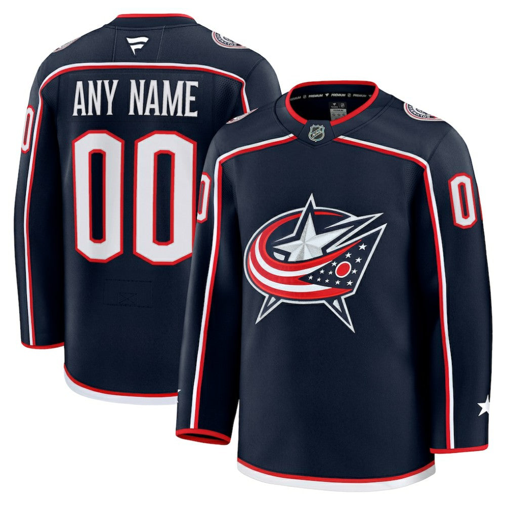 Columbus Blue Jackets Fanatics Home Premium Custom Jersey Discount