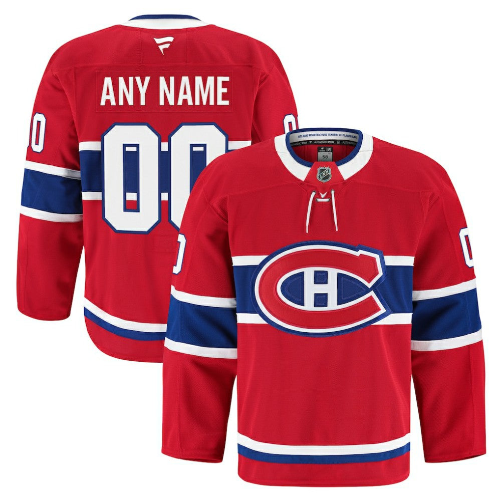Montreal Canadiens Fanatics Home Authentic Pro Custom Jersey Online