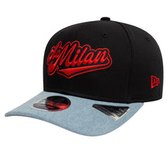 AC Milan New Era 9FIFTY Stretch-Snap Adjustable Hat Black/Denim - New Era