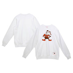 Cleveland Browns Mitchell & Ness Basic Fleece Pullover Sweatshirt