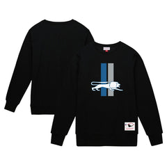 Detroit Lions Mitchell & Ness Basic Fleece Pullover Sweatshirt